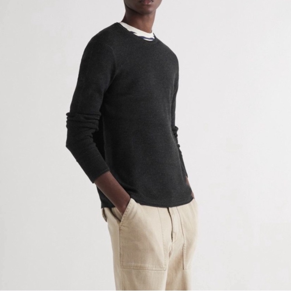 Rag & Bone Collin Merino Wool Blend Long Sleeve Crewneck Top size S
